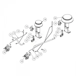 Stalgast kuchnia nastawna gazowa 2 palnikowa 400x700 10,5 kW - G30/31 9705230 - Piece, kotły  i płyty grzejne gastronomiczne - miniaturka - grafika 4