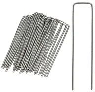 Akcesoria do wc - Relaxdays kotwą przyziemną, 25er zestaw, odporna na rdzę, sfazowanych końcówkami, do wbijania, 15 cm długości, stal ocynkowana, srebrny 10022831 - miniaturka - grafika 1
