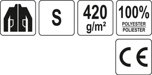 YATO BLUZA POLAROWA Z GRUBEGO POLARU ZE WZMOCNIENIAMI Z TKANINY OXFORD SZARA ROZM S YT-79520 - Odzież robocza - miniaturka - grafika 9