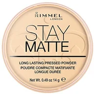 Pudry do twarzy - Rimmel Stay Matte pressed Powder przezroczysty 001 34788219001 - miniaturka - grafika 1