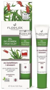 Flos-Lek Żel do powiek i pod oczy ze świetlikiem i aloesem 15ml 100117-uniw - Kosmetyki pod oczy Flos-Lek Żel do powiek i pod oczy ze świetlikiem i aloesem 15ml 100117-uniw - Kosmetyki pod oczy - miniaturka - grafika 1