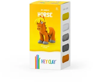 TM Toys Hey Clay Masa plastyczna Koń HCLMN002 HCLMN002 - Masy plastyczne - miniaturka - grafika 2