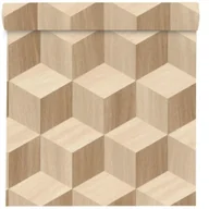 Tapety - Rasch Tapeta 833737 beżowa winylowa na flizelinie - miniaturka - grafika 1