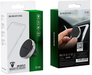 BOROFONE Borofone uchwyt samochodowy magnetyczny na kratkę aluminium srebrny BFO-BH8-S - Uchwyty samochodowe do telefonów - miniaturka - grafika 6