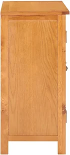 vidaXL Szafka, 70 x 35 x 75 cm, lite drewno dębowe - Szafki do salonu - miniaturka - grafika 5