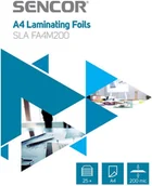 Folie do laminatora - Sencor Folia do laminowania SLA FA4M200 - miniaturka - grafika 1