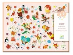 Djeco PARTY naklejki wypukłe 126 szt. DJ09080 - Przybory szkolne - miniaturka - grafika 4