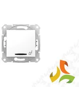 Wyłączniki światła i elektryczne - Schneider Electric SEDNA Przycisk "DZWONEK" 1 pojedynczy 1-biegunowy podświetlany biały SDN1600421 SDN1600421/SCH - miniaturka - grafika 1