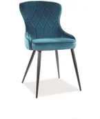 Krzesła - Signal KRZESŁO LOTUS VELVET TURKUS BLUVEL 85 LOTUSVCTU - miniaturka - grafika 1