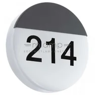 Lampy ogrodowe - Eglo Ścienna LAMPA elewacyjna OROPOS 96238 ogrodowa OPRAWA LED 11W okrągły KINKIET z numerem domu IP44 grafitowy biały 96238 - miniaturka - grafika 1