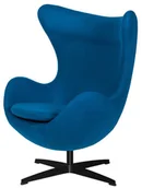 Fotele - King Home Fotel 83x107x72cm Egg marynarski niebieski/czarny JH-026.MARYNARSKI35B - miniaturka - grafika 1