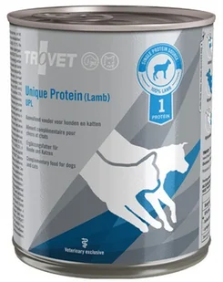 Trovet Unique Protein UPL Jagnięcina dla psa i kota puszka 800g DLA ZAMÓWIEŃ + 99zł GRATIS! - Mokra karma dla kotów Trovet Unique Protein UPL Jagnięcina dla psa i kota puszka 800g DLA ZAMÓWIEŃ + 99zł GRATIS! - Mokra karma dla kotów - miniaturka - grafika 1