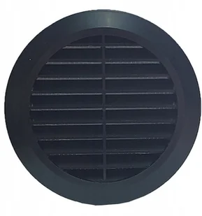 Parkanex Wentylacyjna Okrągła Tworzywo Fi 100 Czarna - Kratki wentylacyjne - miniaturka - grafika 2