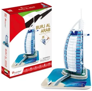 306-01037 Puzzle 3D Budynek Burj Al Arab - Powieści i opowiadania - miniaturka - grafika 2