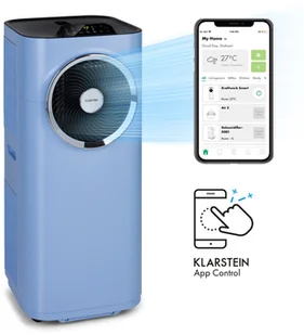 Klarstein Kraftwerk Smart 12K, klimatyzator 3 w 1, 12 000 BTU, sterowanie przy użyciu aplikacji, pilot zdalnego sterowania ACO15-Kraftwerk12KBl - Klimatyzatory - miniaturka - grafika 12