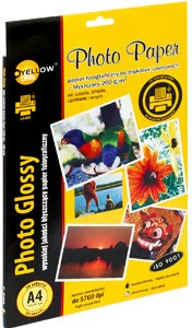 Yellow One Papier foto A4/20ark błyszczący 200g Laser YELLOW - Papier do drukarek - miniaturka - grafika 2