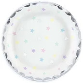 Urodziny dziecka - PartyDeco Talerzyki papierowe "Jednorożec - Gwiazdki", 18 cm, 6 szt TPP14 - miniaturka - grafika 1