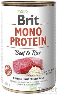 Brit mono protein beef & rice 400g - Mokra karma dla psów - miniaturka - grafika 3