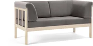 Sofy i kanapy - AJ Produkty Sofa 2-osobowa KIM, tkanina Medley, jasnoszary - miniaturka - grafika 1