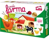 Gry planszowe - Adamigo Wesoła Farma. 3 gry edukacyjne - miniaturka - grafika 1