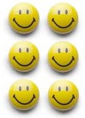 Dekoracje domu - Zeller 11204 zestaw 6-częściowy, "SMILEY" na magnes, tworzywo sztuczne  3 cm 11204 - miniaturka - grafika 1