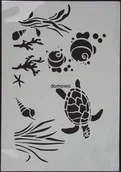 Decoupage - SZABLONY DO MALOWANIA RYSOWANIA NADRUKÓW żółw - miniaturka - grafika 1