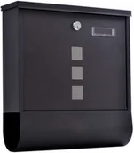 Skrzynki na listy - Lumarko Lumarko Skrzynka na listy HANS z gazetnikiem czarna SKRZYNKA HANS CZARNY  Goc - miniaturka - grafika 1