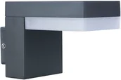 Lampy ogrodowe - Globo Lighting Lampa zewnętrzna ścienna LED OSKARI styl nowoczesny aluminium tworzywo sztuczne antracyt 34186W - miniaturka - grafika 1