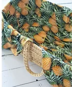 Otulacze - Pink No More Otulacz bambusowy - Ananasy - 120 x 120 cm - BAMBUSOWA CHUSTA ANANASY - miniaturka - grafika 1