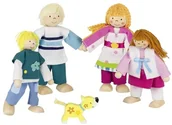Lalki dla dziewczynek - Goki RODZINKA drewniane laleczki GK 51582 - miniaturka - grafika 1