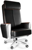 Fotele i krzesła biurowe - Unique Meble Fotel biurowy obrotowy Regent skóra naturalna - miniaturka - grafika 1