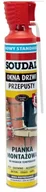 Pianki montażowe - Soudal Pianka montażowa POLIURETANOWA 750ml BS SOUDAFOAM - miniaturka - grafika 1