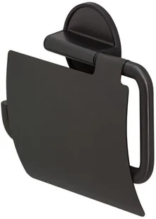 Tiger Tiger Tune Uchwyt na papier toaletowy z przykryciem z czarnego, szczotkowanego metalu/ Czarny 1326638946 - Stojaki i wieszaki na papier toaletowy - miniaturka - grafika 2