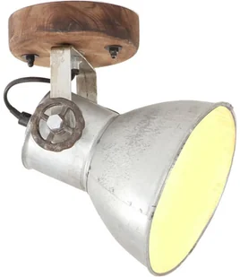 VidaXL Industrialne lampy ścienne/sufitowe 2 szt. srebrne 20x25 cm E27 320504  VidaXL - Lampy sufitowe - miniaturka - grafika 3