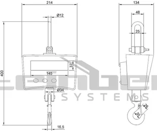 Steinberg Systems 456 45674863 Waga hakowa 200 g LED aluminium udźwig 1000 kg) 74863-uniw - Wagi specjalistyczne Steinberg Systems 456 45674863 Waga hakowa 200 g LED aluminium udźwig 1000 kg) 74863-uniw - Wagi specjalistyczne - miniaturka - grafika 2