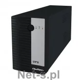 Listwy zasilające - QOLTEC Zasilacz awaryjny UPS | 1000VA | 600W - miniaturka - grafika 1