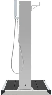 vidaXL Prysznic ogrodowy z podstawą Wpc stal nierdzewna 3051292 - Inne akcesoria do nawadniania - miniaturka - grafika 7