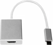 Adaptery i przejściówki - LMP Adapter LMP USB-C wtyczka na gniazdo HDMI 2.0, kolor srebrny 15987 - miniaturka - grafika 1