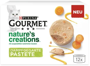 Purina Gourmet Megapakiet Nature's Creation mus, 24 x 85 g - Łosoś z zieloną fasolą - Mokra karma dla kotów - miniaturka - grafika 2