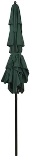 vidaXL 3-poziomowy parasol na aluminiowym słupku, zielony, 2x2 m 313845 - Parasole ogrodowe - miniaturka - grafika 3