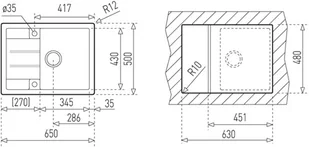 Teka ASTRAL 45 B-TG BIAŁY 88909 - Zlewozmywaki - miniaturka - grafika 6