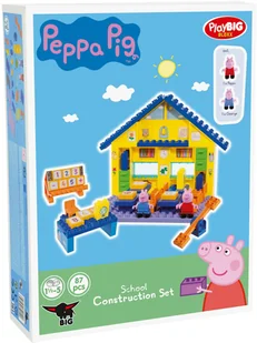 Spin Master Klocki Big 57075 Świnka Peppa Szkoła z 2 figurkami 57075 - Klocki - miniaturka - grafika 6