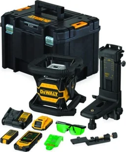 Dewalt akumulatorowy laser obrotowy 80/600m z wiązką zieloną, 18V Li-Ion 1x2,0Ah, TOOL CONNECT BLUETOOTH [DCE080D1GS] - Poziomice laserowe - miniaturka - grafika 9