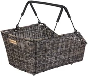 Koszyki rowerowe - Basil Cento Rattan Look Rear Wheel Basket with MIK System, nature brown 2021 Kosze na bagażnik 11235 - miniaturka - grafika 1