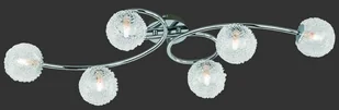 Trio Leuchten Art deco plafon chrom ze szkłem 6 punktów świetlnych - Sfera Wire - Lampy sufitowe - miniaturka - grafika 2