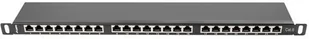 Lanberg Patch panel 24port 0.5U CAT.6 Ekranowany Czarny PPS6-0024-B - Akcesoria do szaf serwerowych - miniaturka - grafika 7