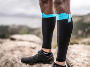 COMPRESSPORT COMPRESSPORT opaski kompresyjne na łydki R2 OXYGEN 2020 czarne - Piłka nożna - miniaturka - grafika 3