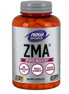 Now Foods Magnez Cynk i Witamina B6 ZMA Combination of Zinc Magnezsium & Vitamin B-6 180 kapsułek NOW SPORTS - Boostery testosteronu - miniaturka - grafika 4