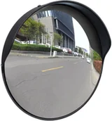 Wyposażenie miejsc publicznych - vidaXL vidaXL Convex lustro drogowe 30 cm czarny plastik - miniaturka - grafika 1