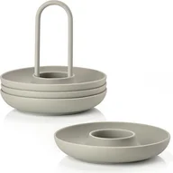 Pozostałe akcesoria kuchenne - Zone Denmark Kieliszki do jajek Zone piaskowe na stojaku 4 szt. 10548 - miniaturka - grafika 1